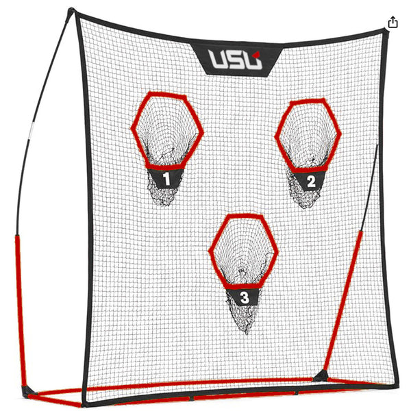 USU Portable Football Training Net for Quarterback Passing Accuracy (7x7 Feet)